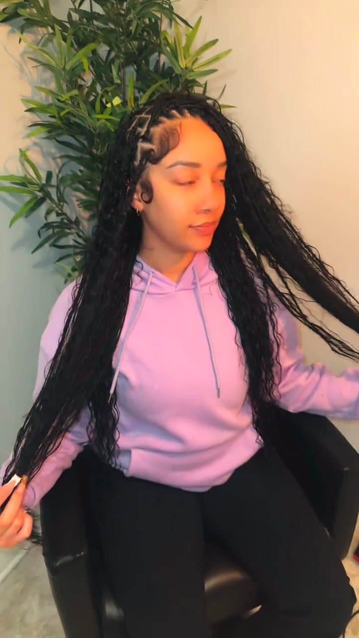Boho Knotless Braids by Quality Cologne
