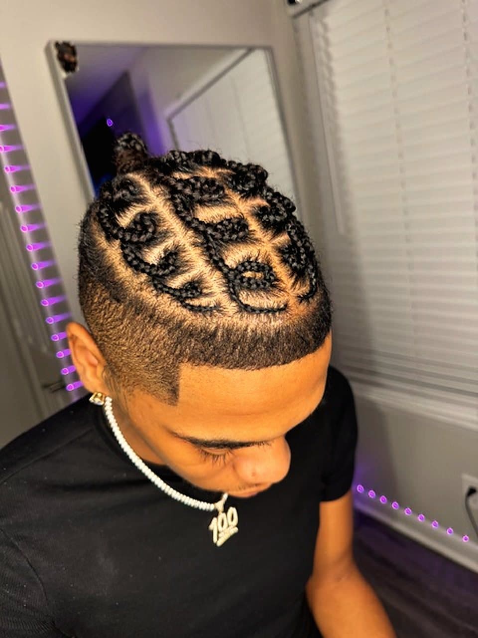 Men Half Head Braids by Quality Cologne